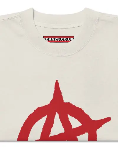 Anarchy Red Anarchist Symbol Oversized T-shirt