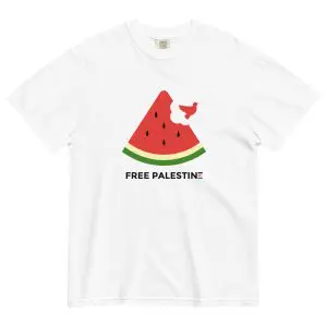 Free Palestine Watermelon Unisex Heavyweight T-shirt