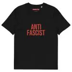 Antifascist Red Unisex Organic Cotton T-shirt