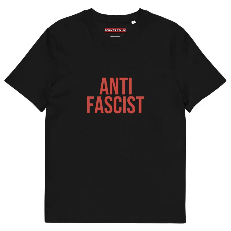 Antifascist Red Unisex Organic Cotton T-shirt