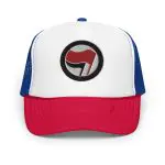 Antifa Antifaschistische Aktion Flag Foam Trucker Hat