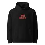 Antifascist Red Unisex Organic Hoodie