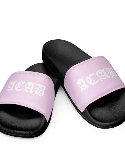 ACAB Pink Women's Slides