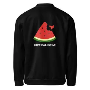 Free Palestine Watermelon Bomber Jacket