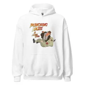 Punching Nazis Is Always Cool Unisex Hoodie