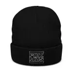 FCK NZS Outline Ribbed Knit Beanie