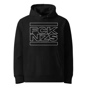 FCK NZS Outline Unisex Organic Hoodie