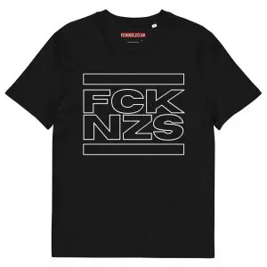 FCK NZS Outline Unisex Organic Cotton T-shirt