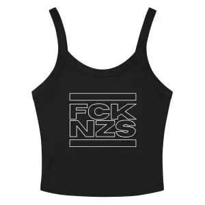 FCK NZS Outline Women’s Micro-rib Tank Top (Vest)