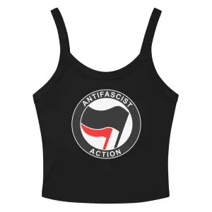 Antifascist Action Women’s Micro-rib Tank Top (Vest)