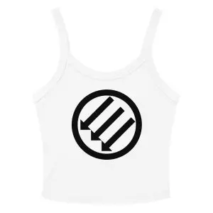 Antifa Iron Front 3 Arrows Women’s Micro-rib Tank Top (Vest)