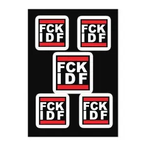 FCK IDF “Centred” Sticker Sheet