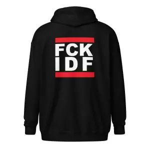 FCK IDF “Centred” Unisex Heavy Blend Zip Hoodie