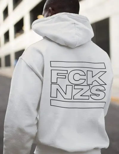 FCK NZS Outline Unisex Zip Hoodie