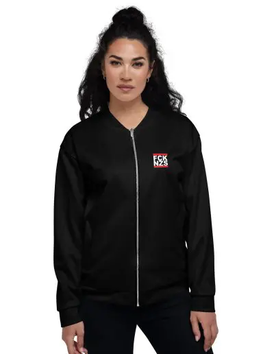 Love Music Hate Fascism Unisex Bomber Jacket