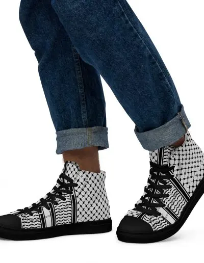 Kufiya Men’s High Top Canvas Shoes