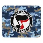 Love Music Hate Fascism Mouse Pad