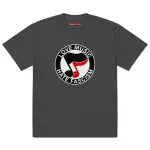 Love Music Hate Fascism Oversized T-shirt