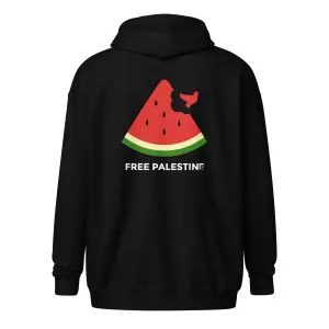 Free Palestine Watermelon Unisex Heavy Blend Zip Hoodie