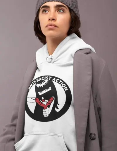 Anti-Racist Action Unisex Organic Hoodie