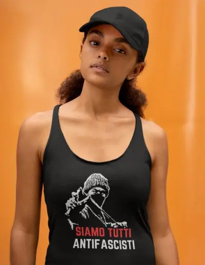 Siamo Tutti Antifascisti Women's Racerback Tank (Vest)