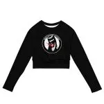 Anti-Racist Action Recycled Long-sleeve Crop Top