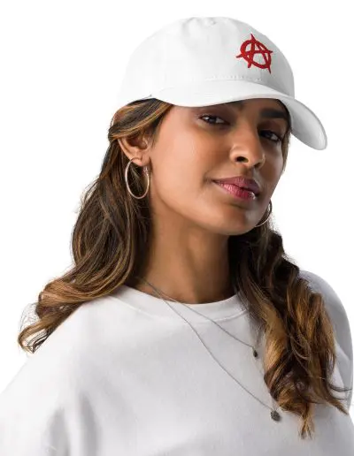 Anarchy Red Anarchist Symbol Champion Dad Hat