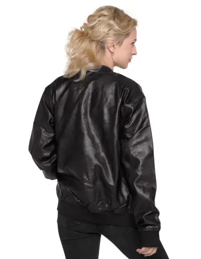 Anti-Racist Action Faux Leather Bomber Jacket