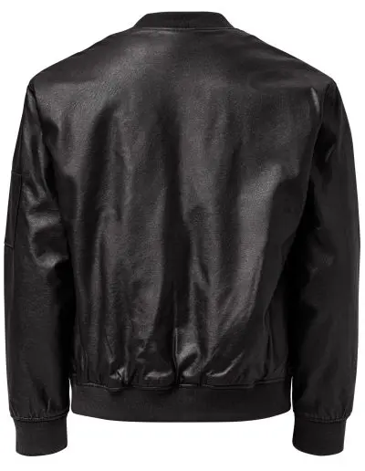 Anti-Racist Action Faux Leather Bomber Jacket