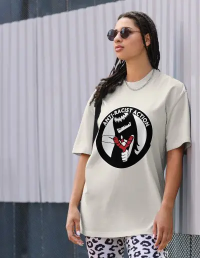 Anti-Racist Action Oversized Faded T-shirt