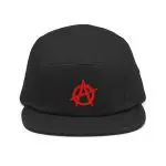 Anarchy Red Skate Camper 5 Panel Cap