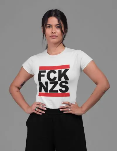 FCK NZS Black Font Women's Relaxed T-Shirt