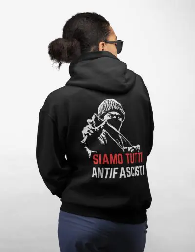 Siamo Tutti Antifascisti Unisex Zip Hoodie