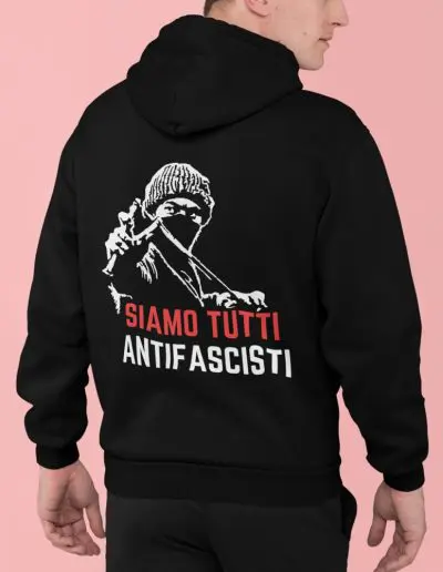 Siamo Tutti Antifascisti Unisex Zip Hoodie