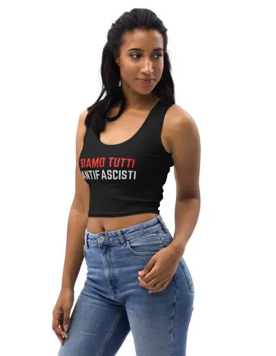 Siamo Tutti Antifascisti Crop Top Vest