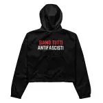 Siamo Tutti Antifascisti Women’s Cropped Windbreaker