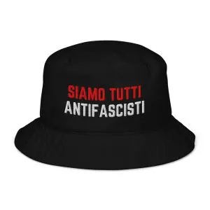 Siamo Tutti Antifascisti Organic Bucket Hat