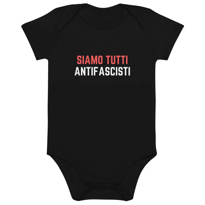 Siamo Tutti Antifascisti Organic Cotton Baby Bodysuit