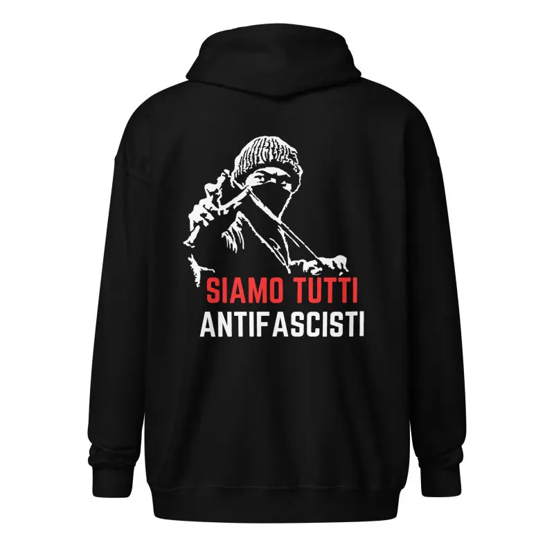 Siamo Tutti Antifascisti Unisex Zip Hoodie