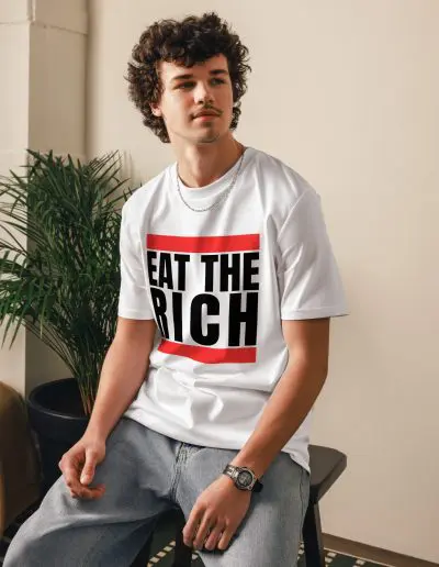 Eat the Rich Unisex Organic Cotton T-shirt