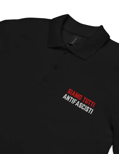 Siamo Tutti Antifascisti Unisex Pique Polo Shirt