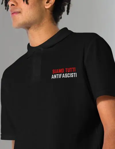 Siamo Tutti Antifascisti Unisex Pique Polo Shirt