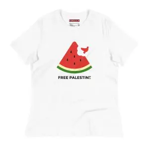 Free Palestine Watermelon Women's Relaxed T-Shirt