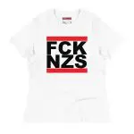 FCK NZS Black Font Women's Relaxed T-Shirt