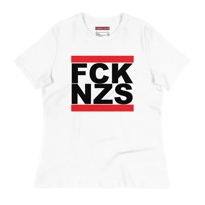 FCK NZS Black Font Women's Relaxed T-Shirt