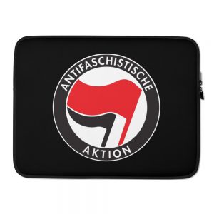 Antifa Antifaschistische Aktion Flag Laptop Sleeve