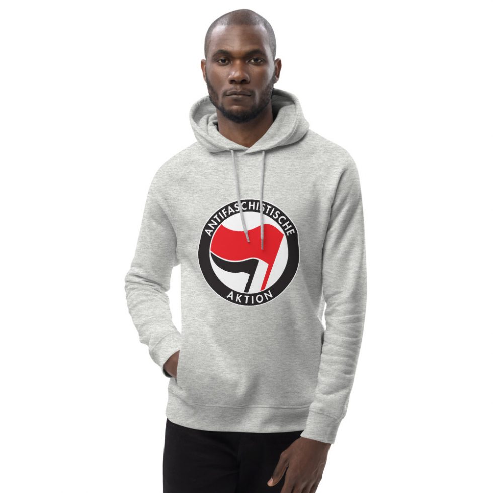 Antifa Antifaschistische Aktion Flag Organic Unisex Pullover Hoodie ...