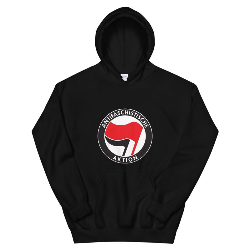 Antifa Antifaschistische Aktion Flag Unisex Hoodie