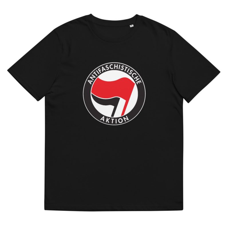Antifa Antifaschistische Aktion Flag Unisex Organic Cotton T-shirt