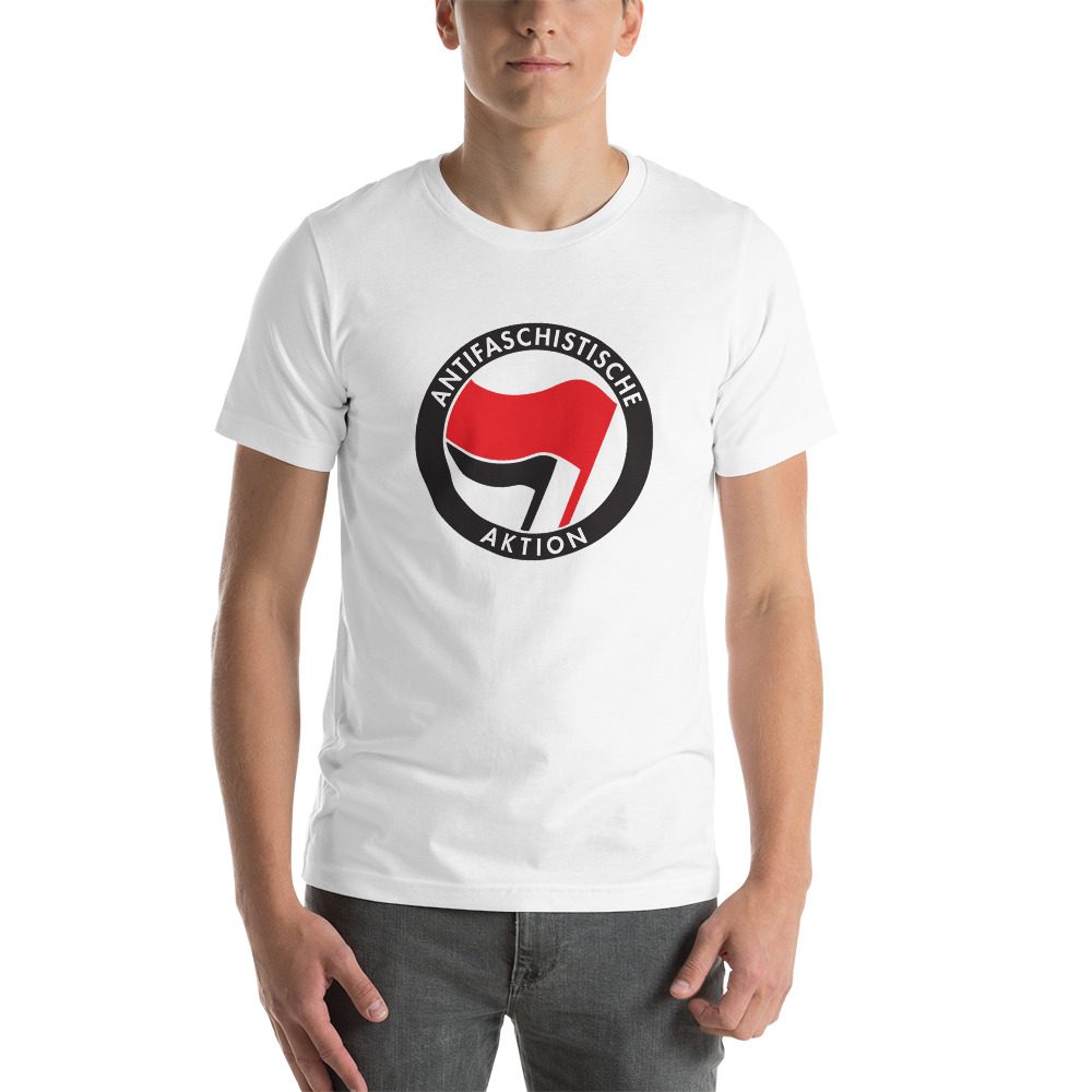 Antifa Antifaschistische Aktion Flag Short-Sleeve Unisex T-Shirt